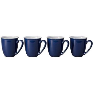 Denby Elements Dark Blue Set Of 4 Coffee Mugs Denby Elements Dark Blue Set Of 4 Coffee Mugs
