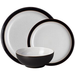 Denby Elements Black 12 Piece Tableware Set Denby Elements Black 12 Piece Tableware Set