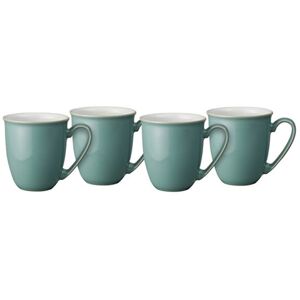 Denby Elements Fern Green Set Of 4 Coffee Beaker/Mugs Denby Elements Fern Green Set Of 4 Coffee Beaker/Mugs