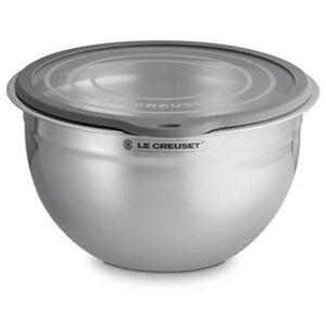 Le Creuset 27cm Stainless Steel Mixing Bowl with Glass Lid Le Creuset 27cm Stainless Steel Mixing Bowl with Glass Lid