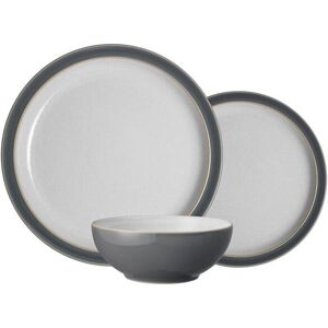Denby Elements Fossil Grey 12 Piece Tableware Set Denby Elements Fossil Grey 12 Piece Tableware Set