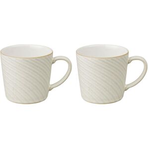 Denby Impression Cream Set Of 2 Spiral Large Mug Denby Impression Cream Set Of 2 Spiral Large Mug
