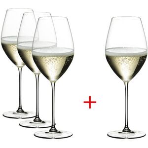 Riedel Veritas 4 For 3 Champagne Wine Glasses Riedel Veritas 4 For 3 Champagne Wine Glasses