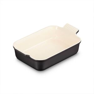 Le Creuset Matte Black Stoneware Medium 26cm Heritage Rectangular Dish Le Creuset Matte Black Stoneware Medium 26cm Heritage Rectangular Dish