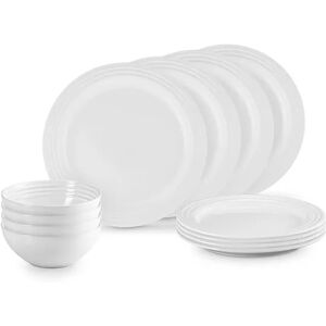 Le Creuset 12 Piece White Dinnerware Set Le Creuset 12 Piece White Dinnerware Set