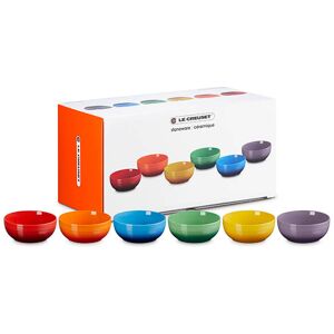 Le Creuset Rainbow Coupe Collection Set of 6 Cereal Bowls Le Creuset Rainbow Coupe Collection Set of 6 Cereal Bowls