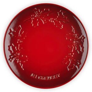 Le Creuset Holly Cerise Stoneware 19cm Plate Le Creuset Holly Cerise Stoneware 19cm Plate