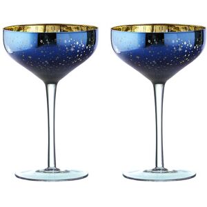 Artland Galaxy Champagne Saucers - Set of 2 Artland Galaxy Champagne Saucers - Set of 2