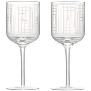 Anton Studios Anton Studio Designs Maze Set of 2 Wine Glasses Anton Studios Anton Studio Designs Maze Set of 2 Wine Glasses