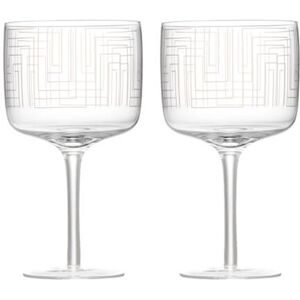 Anton Studios Anton Studio Designs Maze Set Of 2 Gin Glasses Anton Studios Anton Studio Designs Maze Set Of 2 Gin Glasses