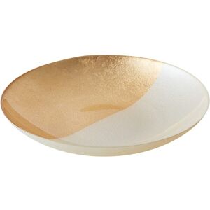 Anton Studios White and Gold Fusion Bowl - Decorative Bowl Anton Studios White and Gold Fusion Bowl - Decorative Bowl