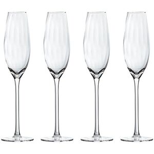 Artisan Street Ripple Set Of 4 Champagne Glasses Artisan Street Ripple Set Of 4 Champagne Glasses