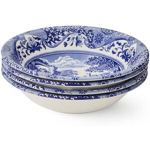 Spode Blue Italian Set of 4 20cm Cereal Bowls Spode Blue Italian Set of 4 20cm Cereal Bowls