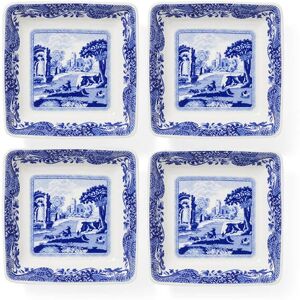 Spode Blue Italian Set of 4 Square Dishes Spode Blue Italian Set of 4 Square Dishes