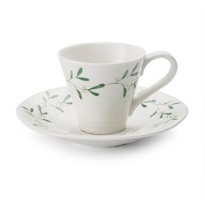 Sophie Conran Mistletoe Set Of 2 Espresso Cups & Saucers Sophie Conran Mistletoe Set Of 2 Espresso Cups & Saucers