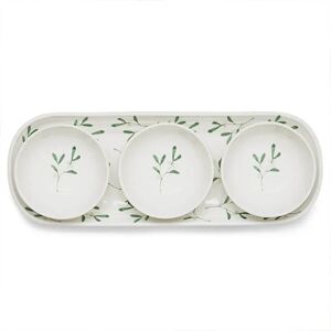 Sophie Conran Mistletoe 3 Bowl & Tray Set Sophie Conran Mistletoe 3 Bowl & Tray Set
