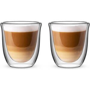 Bialetti Firenze Double Walled Set Of 2 200ml Flat White Glasses Bialetti Firenze Double Walled Set Of 2 200ml Flat White Glasses