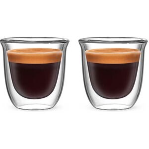Bialetti Firenze Double Walled Set Of 2 80ml Espresso Glasses Bialetti Firenze Double Walled Set Of 2 80ml Espresso Glasses