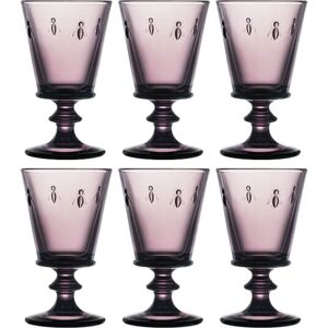 La Rochere Bee Wine Glass Purple 240ml Set Of 6 La Rochere Bee Wine Glass Purple 240ml Set Of 6