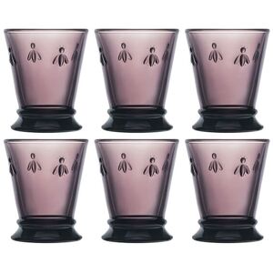 La Rochere Bee Tumbler Purple 270Ml Set Of 6 La Rochere Bee Tumbler Purple 270Ml Set Of 6