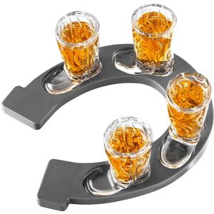 Bar Bespoke Final Touch Set of 4 Wild West Horseshoe Boot Shots Bar Bespoke Final Touch Set of 4 Wild West Horseshoe Boot Shots