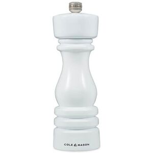 Cole & Mason London 18cm White Gloss Salt Mill Cole & Mason London 18cm White Gloss Salt Mill