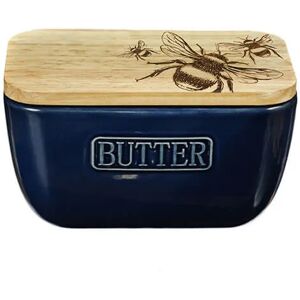 Selbrae House Just Slate Company Bee Blue Butter Dish Selbrae House Just Slate Company Bee Blue Butter Dish