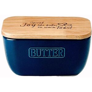 Selbrae House Just Slate Company Spread Joy Blue Butter Dish Selbrae House Just Slate Company Spread Joy Blue Butter Dish