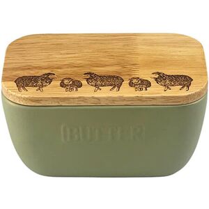 Selbrae House Just Slate Company Sheep Sage Green Butter Dish Selbrae House Just Slate Company Sheep Sage Green Butter Dish