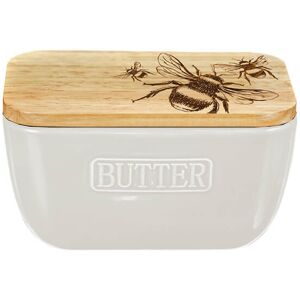 Selbrae House Just Slate Company Bee White Butter Dish Selbrae House Just Slate Company Bee White Butter Dish