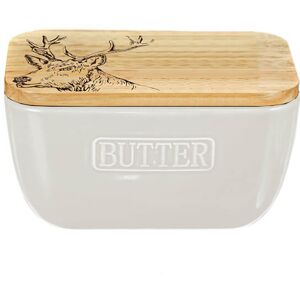 Selbrae House White Butter Dish - Stag - Kitchen Accessory Selbrae House White Butter Dish - Stag - Kitchen Accessory