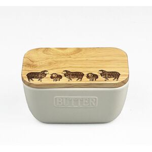 Selbrae House Just Slate Company Sheep White Butter Dish Selbrae House Just Slate Company Sheep White Butter Dish