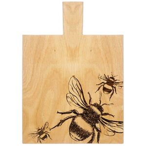 The Just Slate Company Bee Medium Oak Serving Paddle The Just Slate Company Bee Medium Oak Serving Paddle