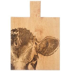 The Just Slate Company Jersey Cow Medium Oak Serving Paddle The Just Slate Company Jersey Cow Medium Oak Serving Paddle