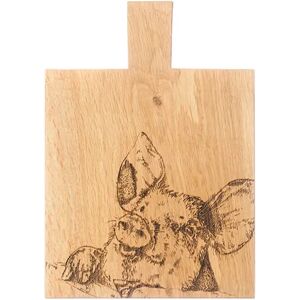The Just Slate Company Pig Medium Oak Serving Paddle The Just Slate Company Pig Medium Oak Serving Paddle