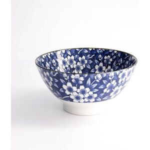 Tokyo Design Studio Tokyo Blue Sakura 18 x 9cm Mixed Ramen Bowl Tokyo Design Studio Tokyo Blue Sakura 18 x 9cm Mixed Ramen Bowl