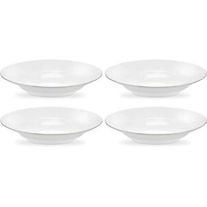 Royal Worcester Serendipity Platinum Set of 4 Soup Plates Royal Worcester Serendipity Platinum Set of 4 Soup Plates