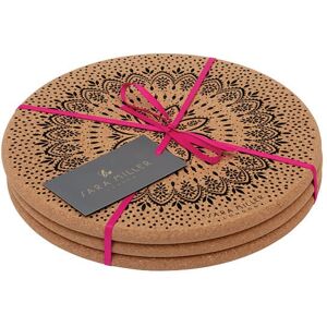 Sara Miller London Sara Miller Artisanne Noir Set of 3 Cork Trivets Sara Miller London Sara Miller Artisanne Noir Set of 3 Cork Trivets