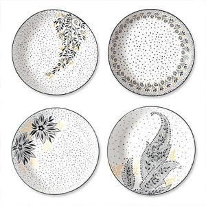 Sara Miller London Sara Miller Artisanne Noir Set of 4 Low Bowls Sara Miller London Sara Miller Artisanne Noir Set of 4 Low Bowls