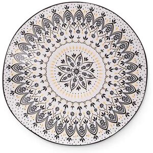 Sara Miller London Sara Miller Artisanne Noir Mandala Medium Serving Bowl Sara Miller London Sara Miller Artisanne Noir Mandala Medium Serving Bowl