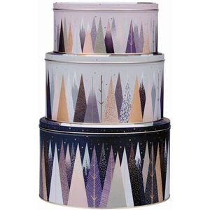 Sara Miller London Sara Miller Frosted Pines Collection Set of 3 Cake Tins Sara Miller London Sara Miller Frosted Pines Collection Set of 3 Cake Tins