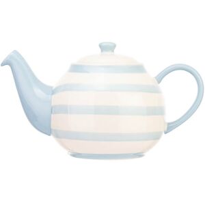 Siip Wide Horizontal Stripe Blue 6 Cup Teapot Siip Wide Horizontal Stripe Blue 6 Cup Teapot