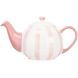 Siip Wide Vertical Stripe Pink 6 Cup Teapot Siip Wide Vertical Stripe Pink 6 Cup Teapot