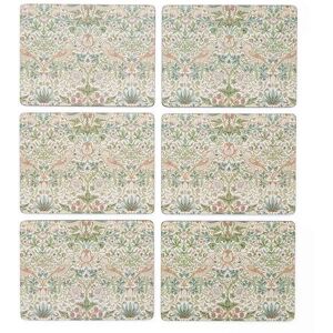 Morris & Co Strawberry Thief Set of 6 Placemats Morris & Co Strawberry Thief Set of 6 Placemats