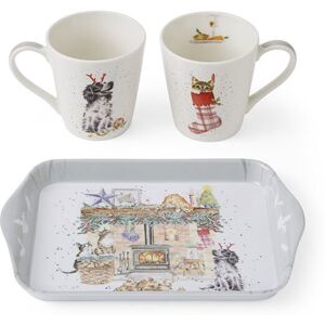 Wrendale Designs 'There is No Place like Home' Cats & Dogs Mug & Tray Set Wrendale Designs 'There is No Place like Home' Cats & Dogs Mug & Tray Set