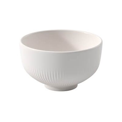 Villeroy & Boch Afina - Bowl and Plate Set - Elegant Sunray Relief Villeroy & Boch Afina - Bowl and Plate Set - Elegant Sunray Relief