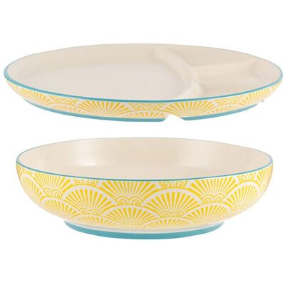 Typhoon World Foods Multi-Cuisine Bowl & Divider Plate - Serving Dish Typhoon World Foods Multi-Cuisine Bowl & Divider Plate - Serving Dish