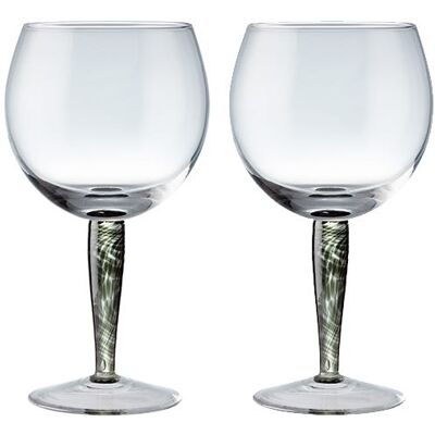 Denby Classic Black Set of 2 Gin Glasses Denby Classic Black Set of 2 Gin Glasses