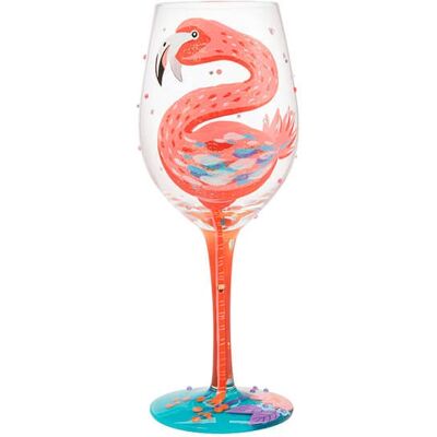 Lolita Fabulous Flamingos Wine Glass Lolita Fabulous Flamingos Wine Glass