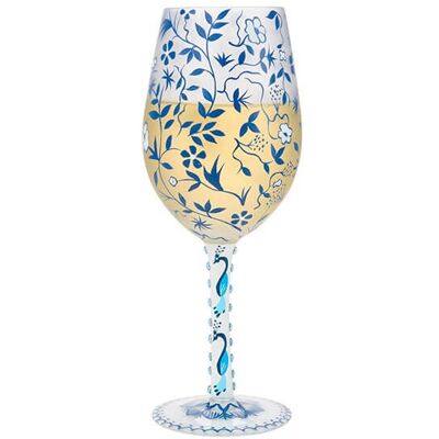 Lolita Blue Menagerie Wine Glass Lolita Blue Menagerie Wine Glass